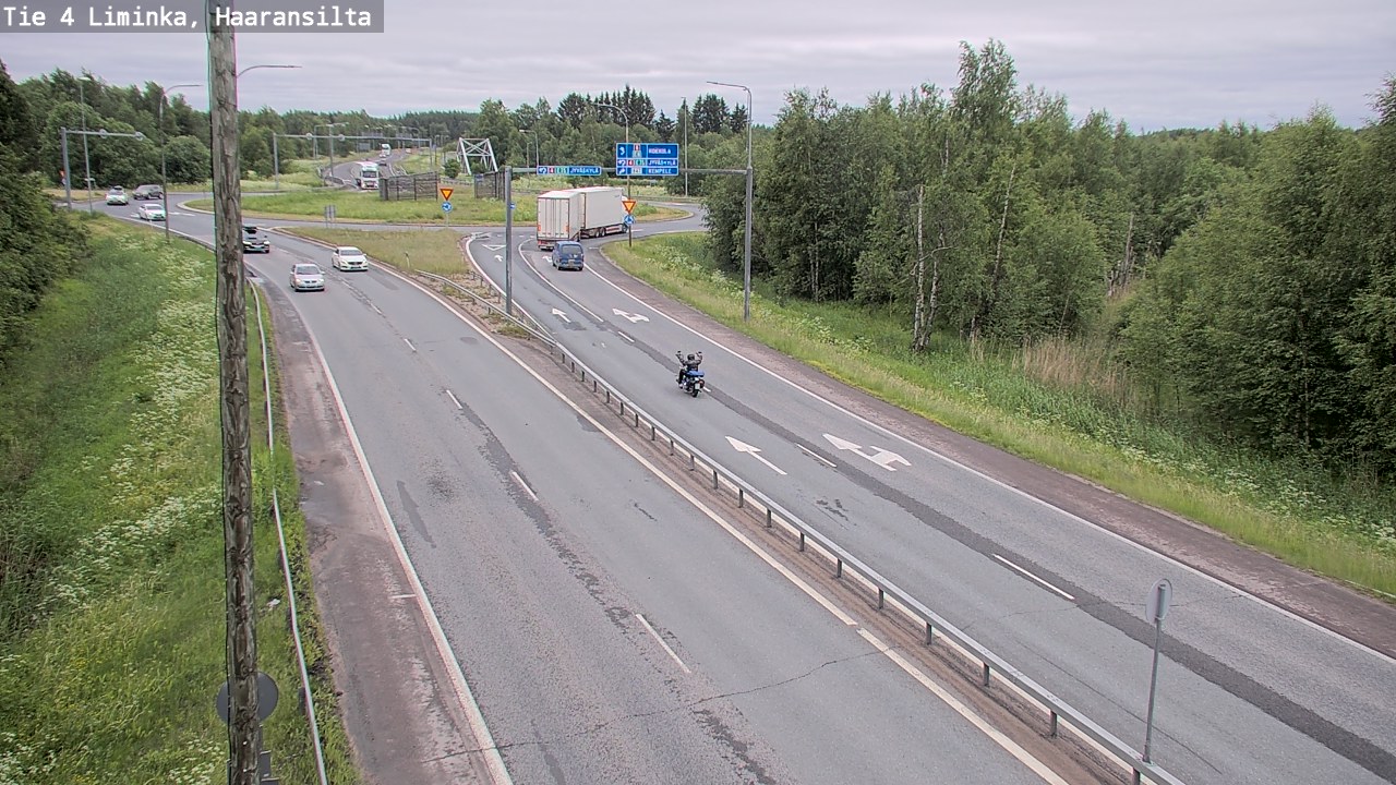Weather Camera Image Väg 4 Limingo, Haaransilta, Liminka, Pohjois-Pohjanmaa