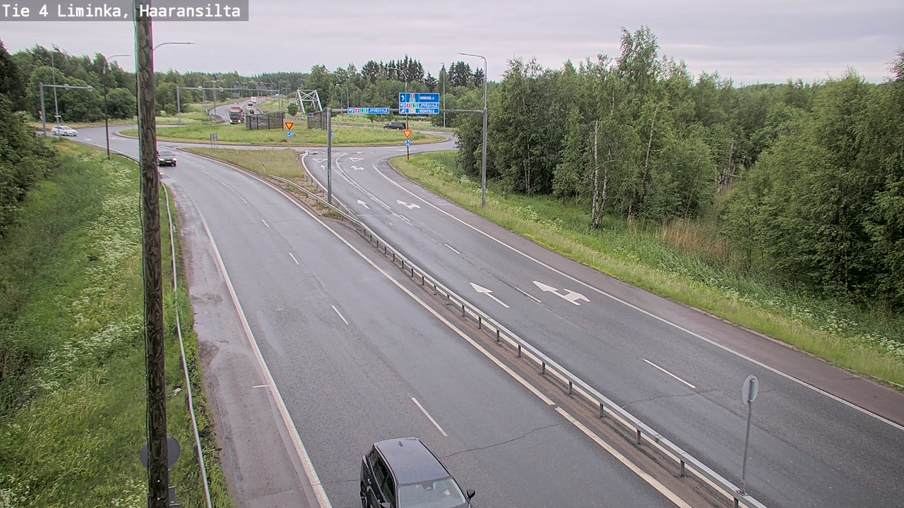 Weather Camera Image Väg 4 Limingo, Haaransilta, Liminka, Pohjois-Pohjanmaa