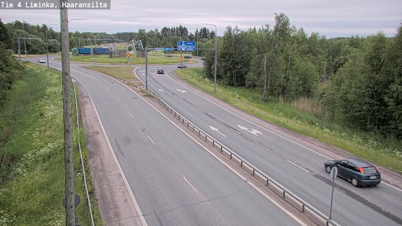 Weather Camera Image Väg 4 Limingo, Haaransilta, Liminka, Pohjois-Pohjanmaa