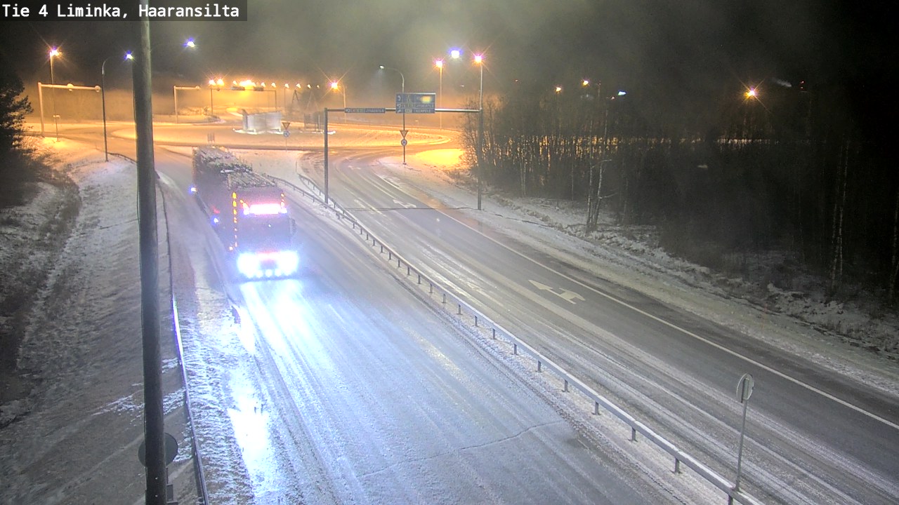 Weather Camera Image Road 4 Liminka, Haaransilta, Liminka, Pohjois-Pohjanmaa