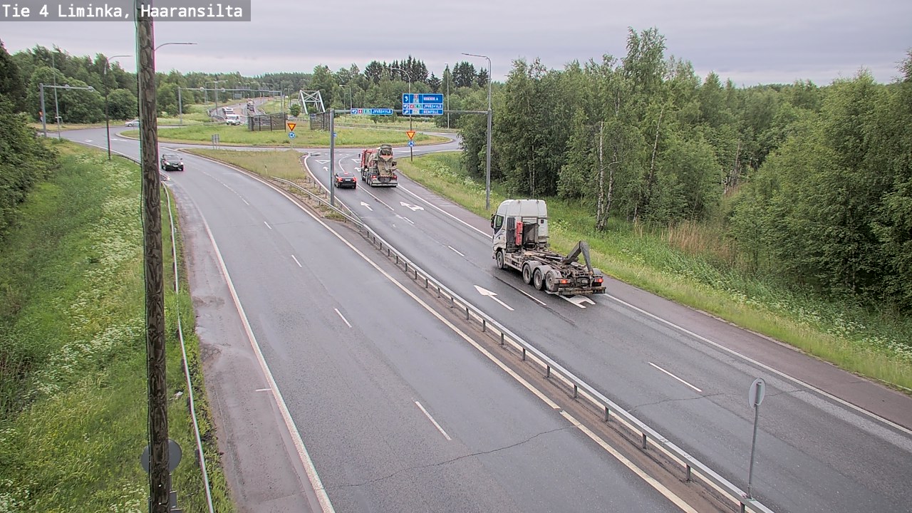Weather Camera Image Väg 4 Limingo, Haaransilta, Liminka, Pohjois-Pohjanmaa