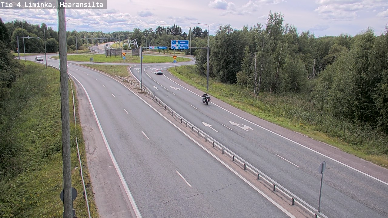 Weather Camera Image Väg 4 Limingo, Haaransilta, Liminka, Pohjois-Pohjanmaa