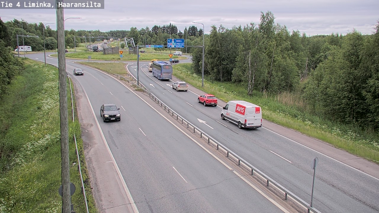 Weather Camera Image Väg 4 Limingo, Haaransilta, Liminka, Pohjois-Pohjanmaa