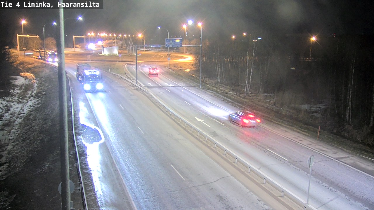 Weather Camera Image Väg 4 Limingo, Haaransilta, Liminka, Pohjois-Pohjanmaa