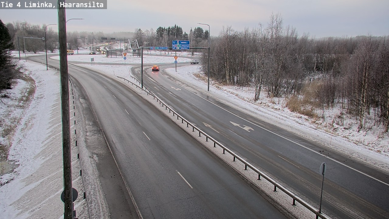 Weather Camera Image Road 4 Liminka, Haaransilta, Liminka, Pohjois-Pohjanmaa