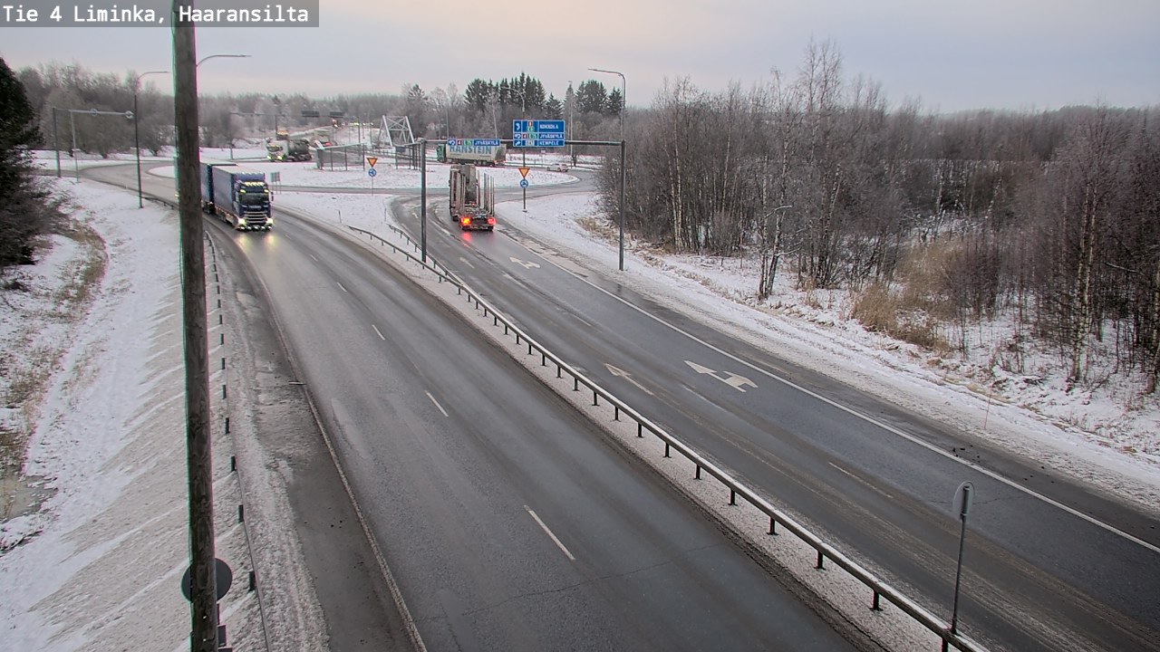 Weather Camera Image Road 4 Liminka, Haaransilta, Liminka, Pohjois-Pohjanmaa