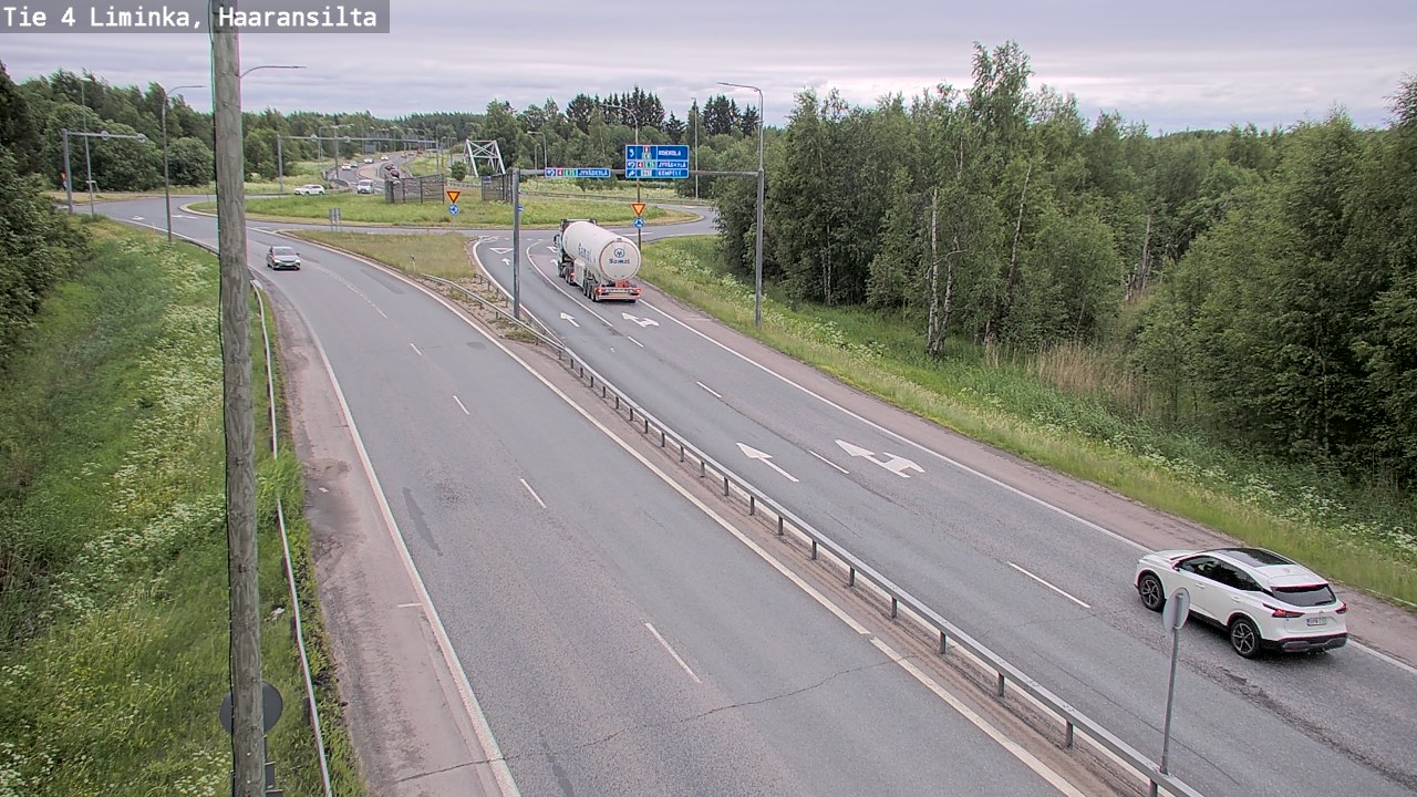 Weather Camera Image Väg 4 Limingo, Haaransilta, Liminka, Pohjois-Pohjanmaa