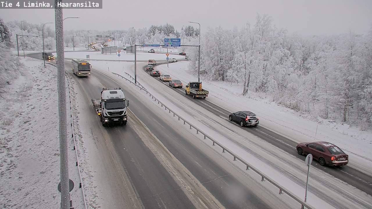 Weather Camera Image Väg 4 Limingo, Haaransilta, Liminka, Pohjois-Pohjanmaa