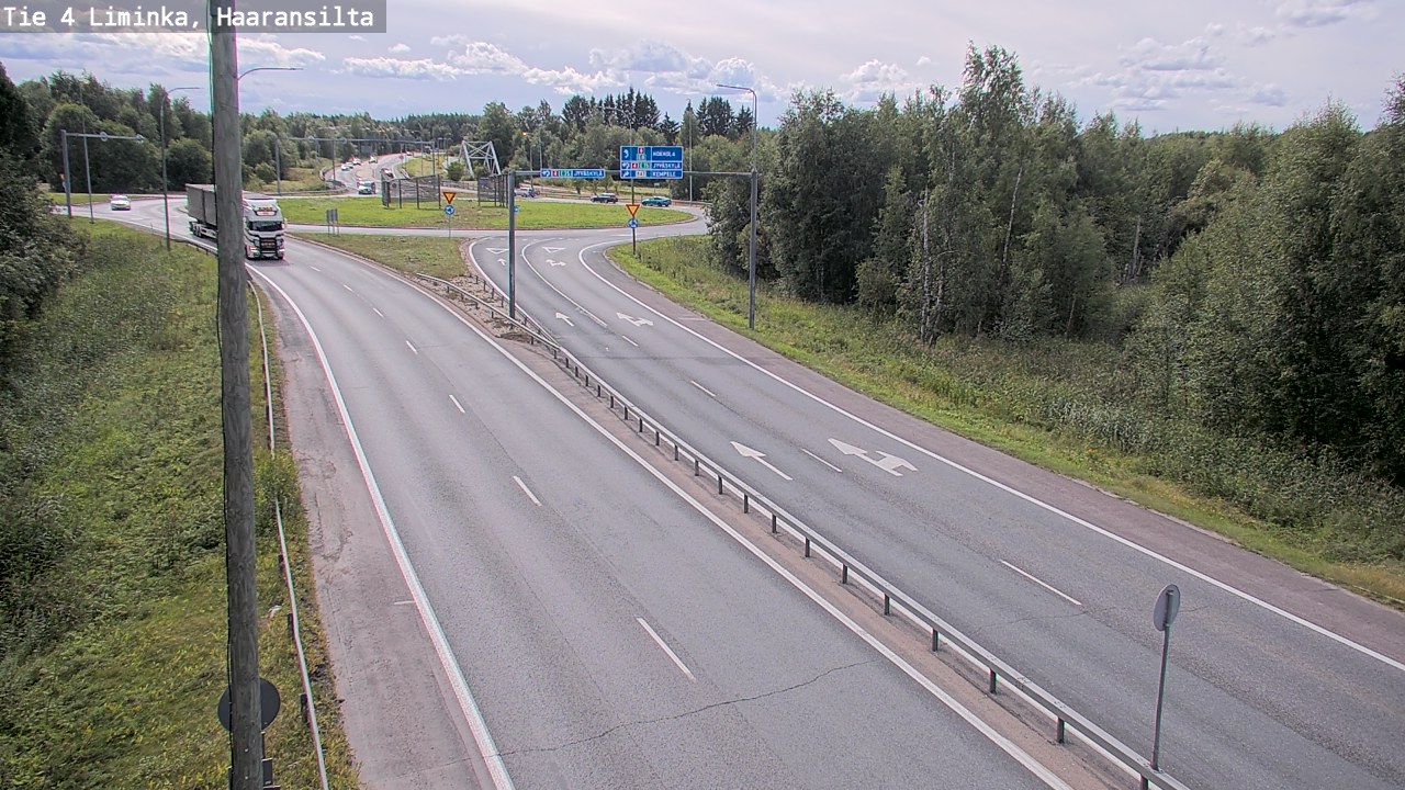 Weather Camera Image Väg 4 Limingo, Haaransilta, Liminka, Pohjois-Pohjanmaa