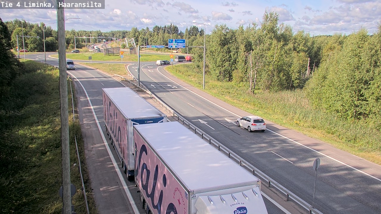 Weather Camera Image Road 4 Liminka, Haaransilta, Liminka, Pohjois-Pohjanmaa