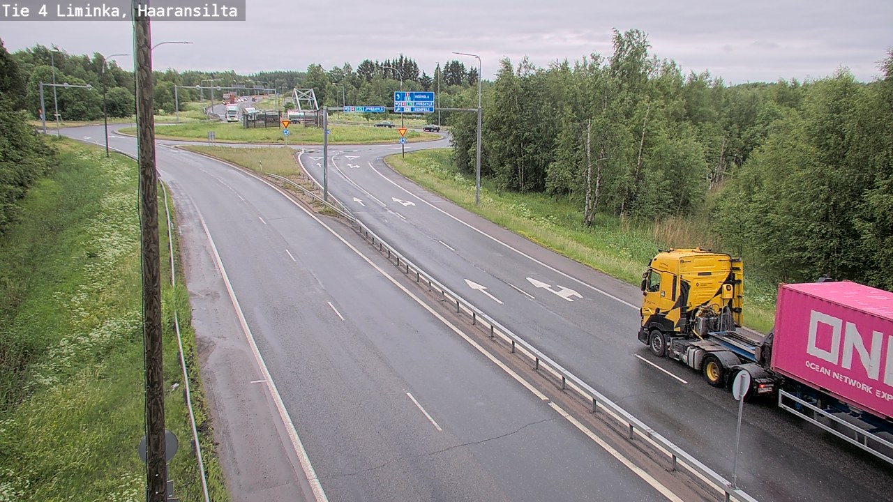 Weather Camera Image Väg 4 Limingo, Haaransilta, Liminka, Pohjois-Pohjanmaa