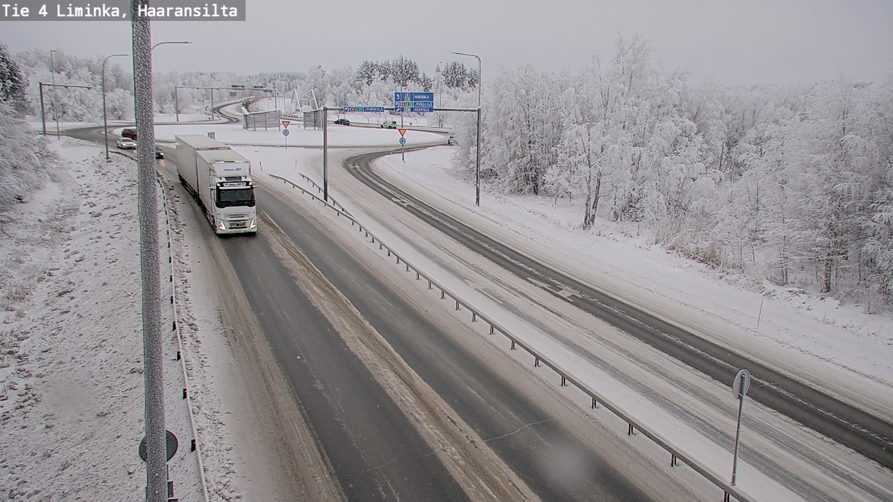 Weather Camera Image Väg 4 Limingo, Haaransilta, Liminka, Pohjois-Pohjanmaa