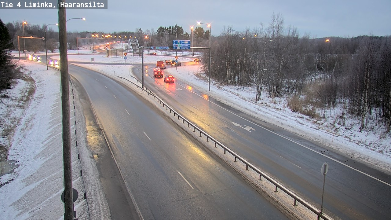 Weather Camera Image Road 4 Liminka, Haaransilta, Liminka, Pohjois-Pohjanmaa