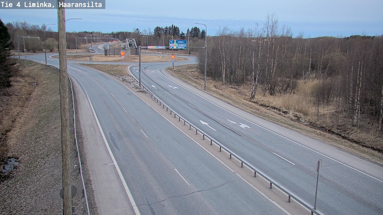 Weather Camera Image Road 4 Liminka, Haaransilta, Liminka, Pohjois-Pohjanmaa