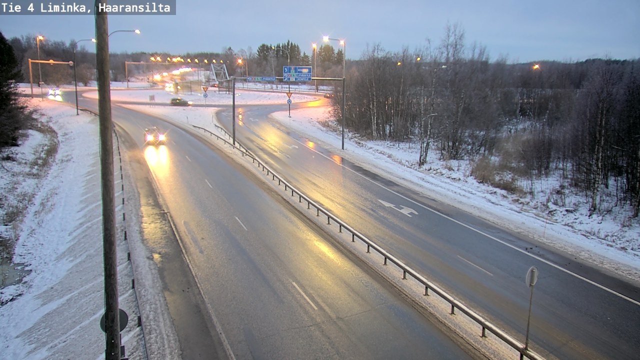 Weather Camera Image Väg 4 Limingo, Haaransilta, Liminka, Pohjois-Pohjanmaa