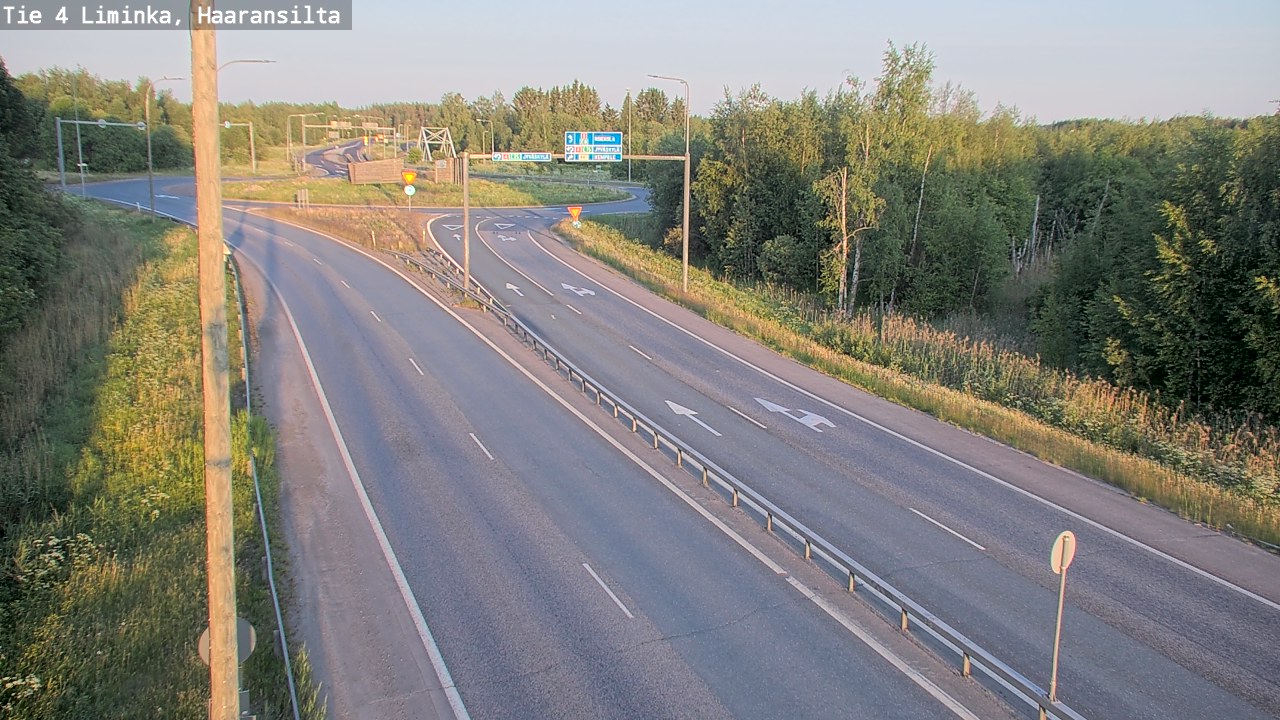 Weather Camera Image Road 4 Liminka, Haaransilta, Liminka, Pohjois-Pohjanmaa