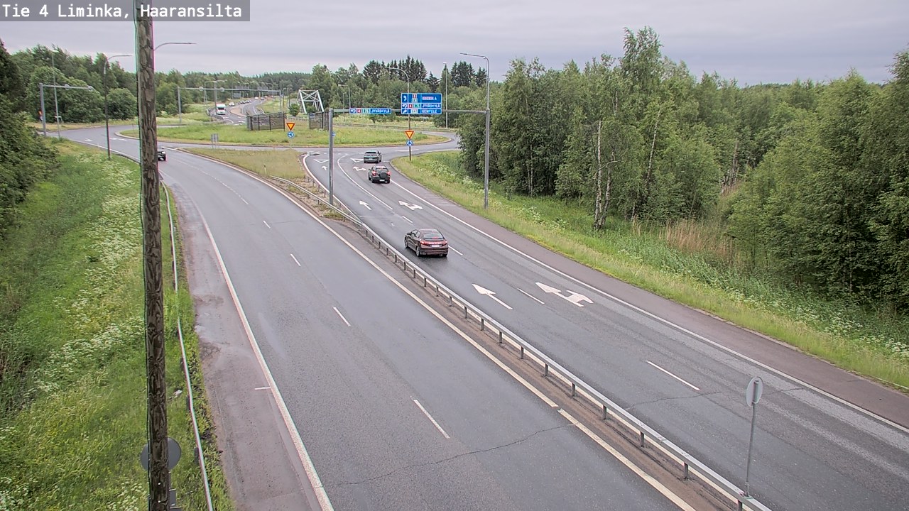 Weather Camera Image Väg 4 Limingo, Haaransilta, Liminka, Pohjois-Pohjanmaa