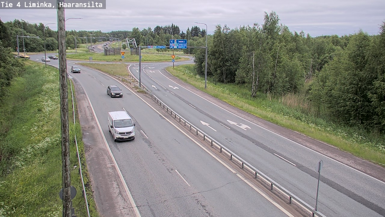 Weather Camera Image Väg 4 Limingo, Haaransilta, Liminka, Pohjois-Pohjanmaa
