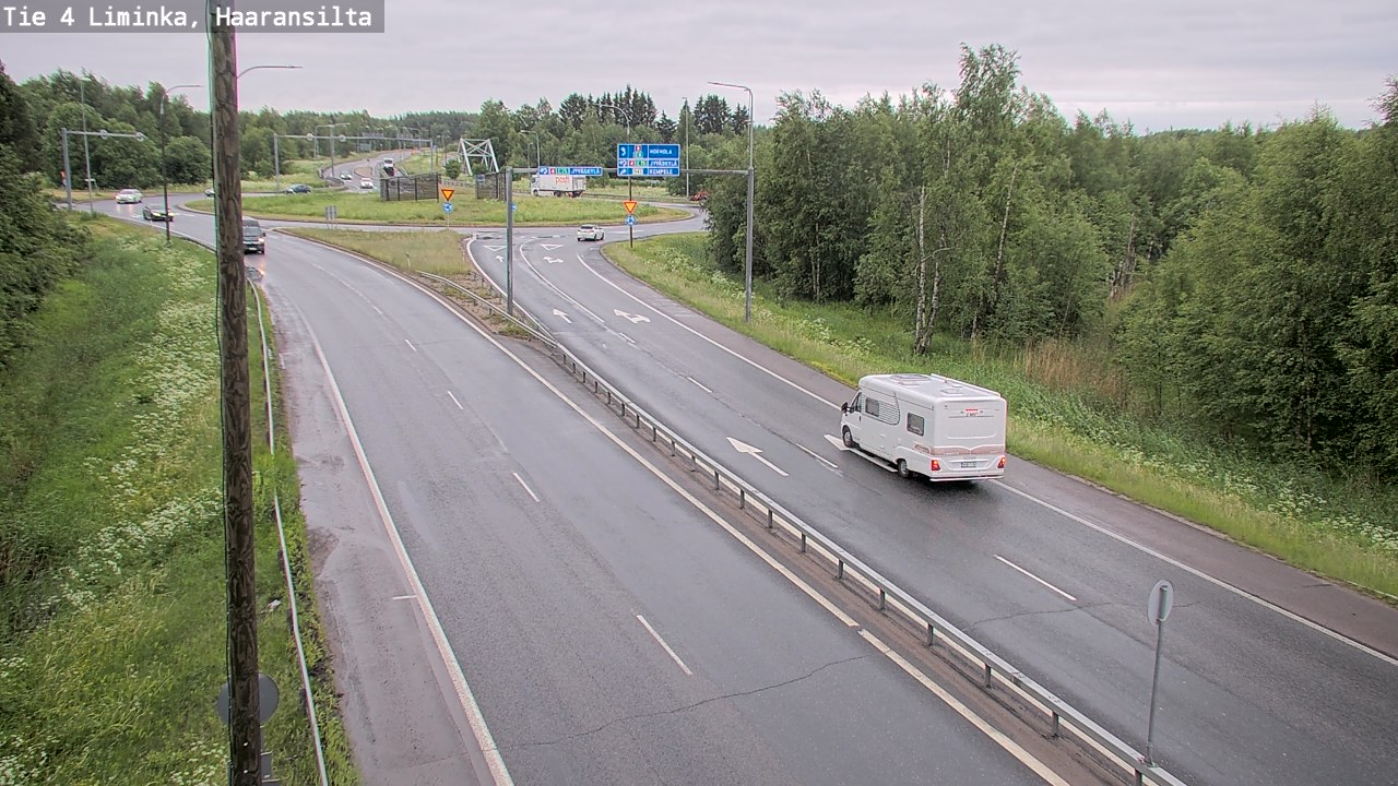 Weather Camera Image Väg 4 Limingo, Haaransilta, Liminka, Pohjois-Pohjanmaa