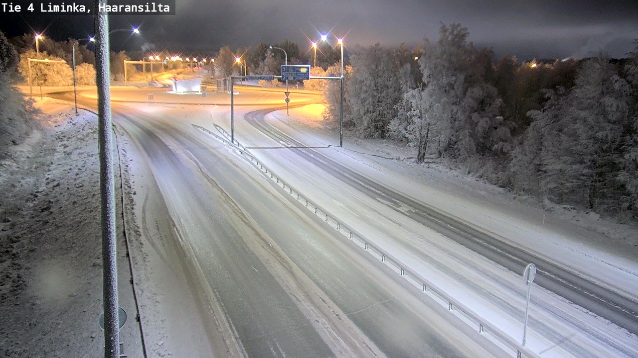 Weather Camera Image Road 4 Liminka, Haaransilta, Liminka, Pohjois-Pohjanmaa