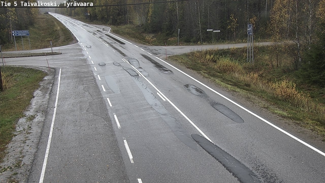 Kelikamerat Kuva Tie 5 Taivalkoski, Tyrävaara, Taivalkoski, Pohjois-Pohjanmaa