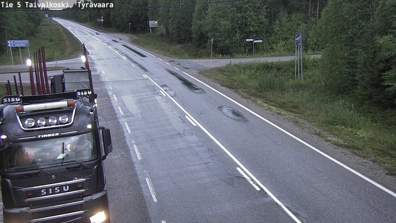 Kelikamerat Kuva Tie 5 Taivalkoski, Tyrävaara, Taivalkoski, Pohjois-Pohjanmaa