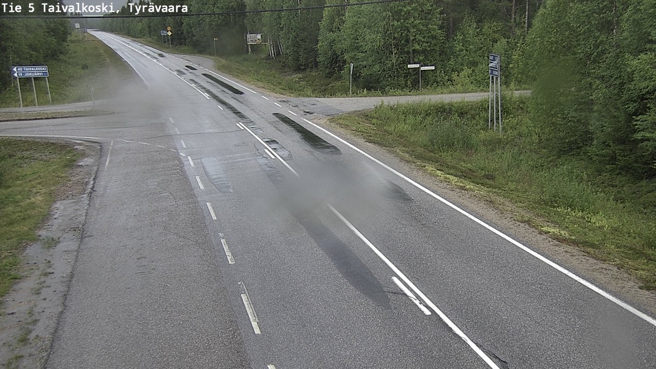 Kelikamerat Kuva Tie 5 Taivalkoski, Tyrävaara, Taivalkoski, Pohjois-Pohjanmaa
