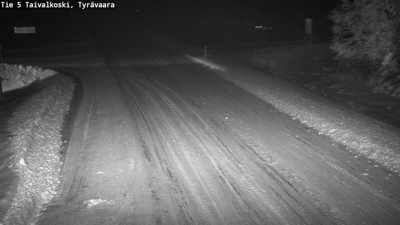 Weather Camera Image Road 5 Taivalkoski, Tyrävaara, Taivalkoski, Pohjois-Pohjanmaa