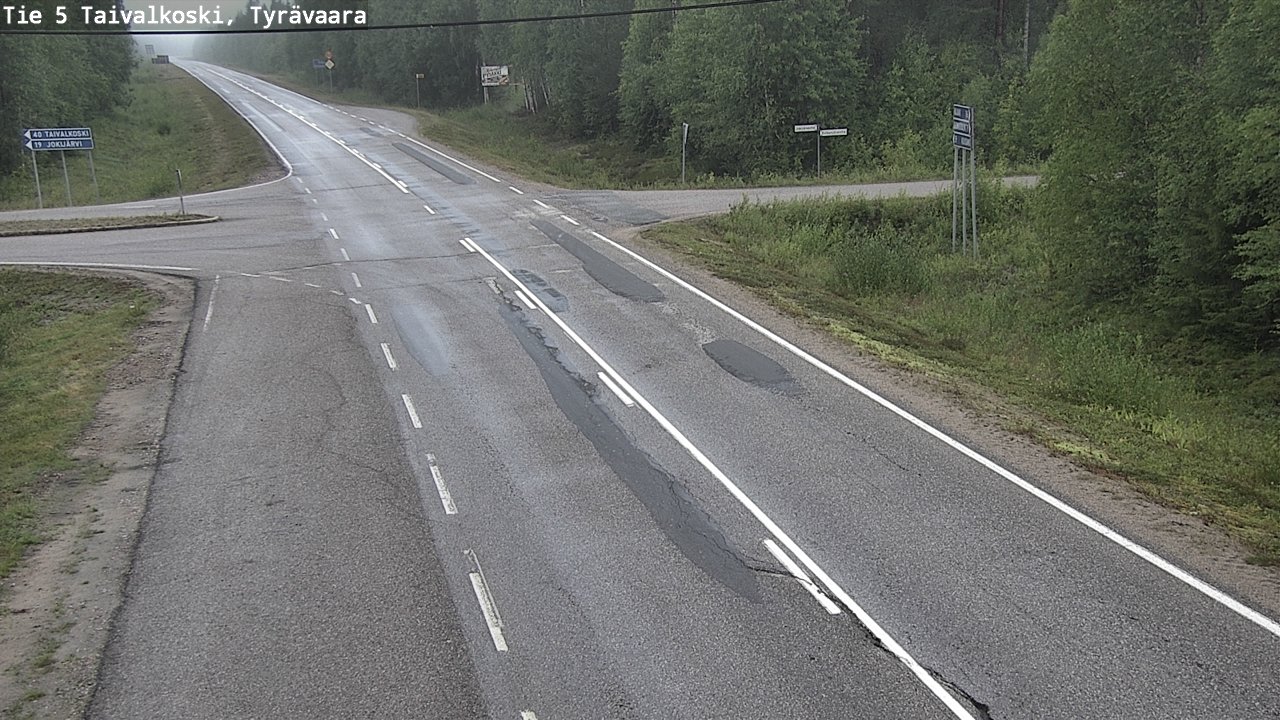 Kelikamerat Kuva Tie 5 Taivalkoski, Tyrävaara, Taivalkoski, Pohjois-Pohjanmaa