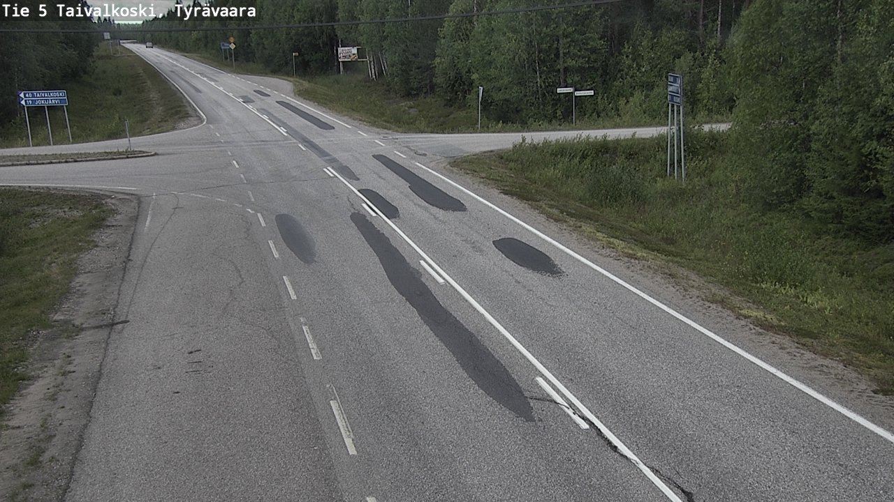 Kelikamerat Kuva Tie 5 Taivalkoski, Tyrävaara, Taivalkoski, Pohjois-Pohjanmaa
