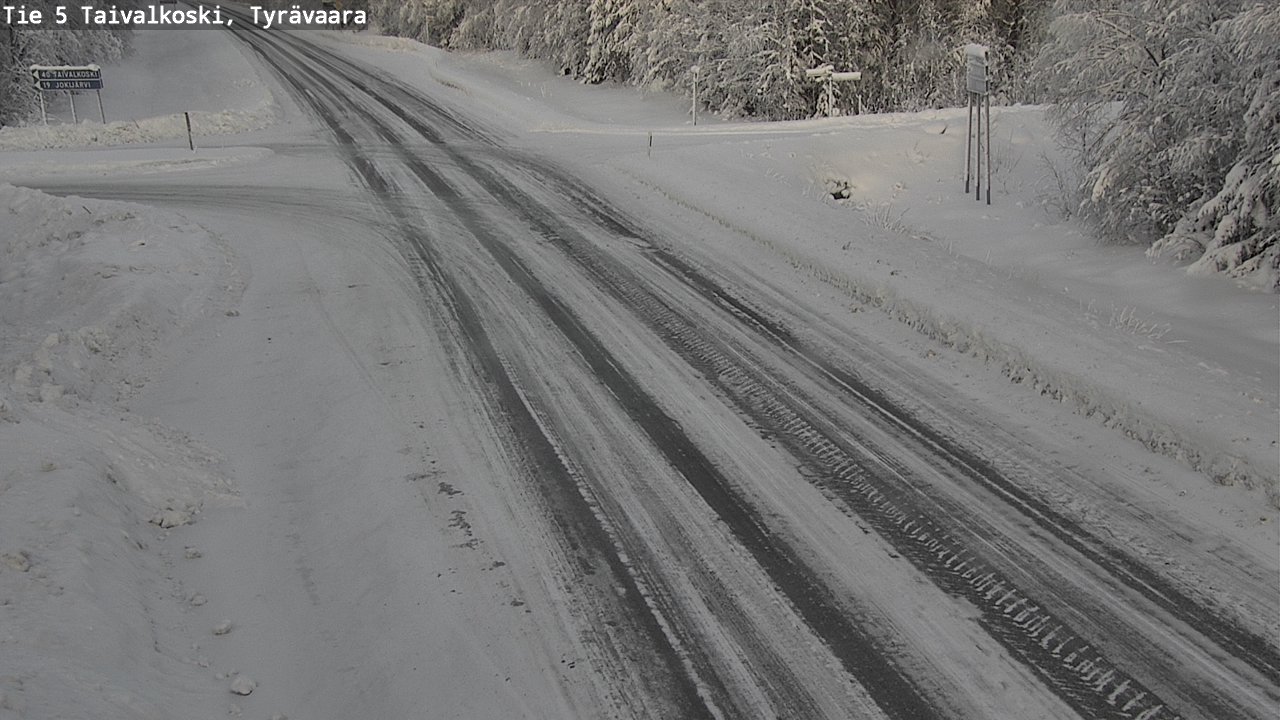 Kelikamerat Kuva Tie 5 Taivalkoski, Tyrävaara, Taivalkoski, Pohjois-Pohjanmaa