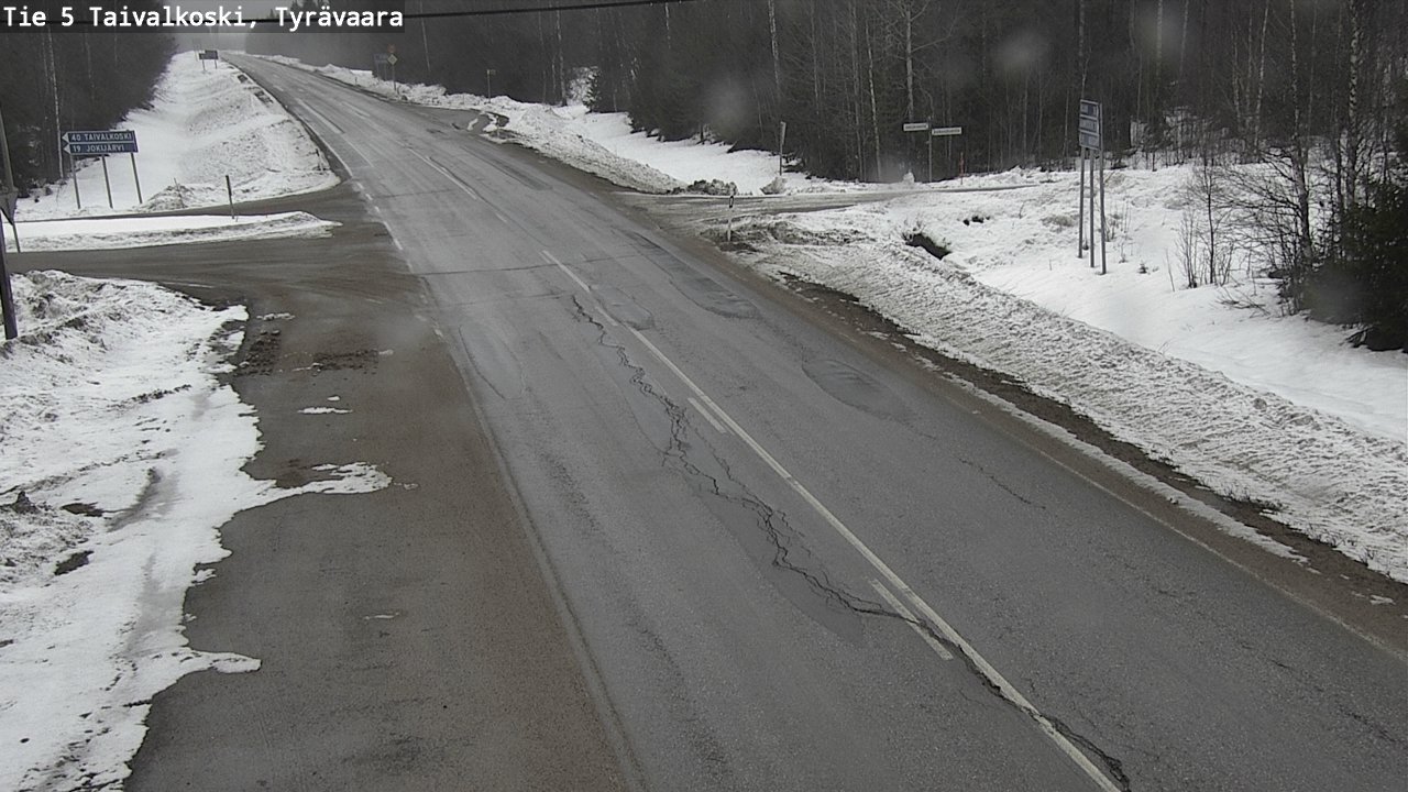 Kelikamerat Kuva Tie 5 Taivalkoski, Tyrävaara, Taivalkoski, Pohjois-Pohjanmaa