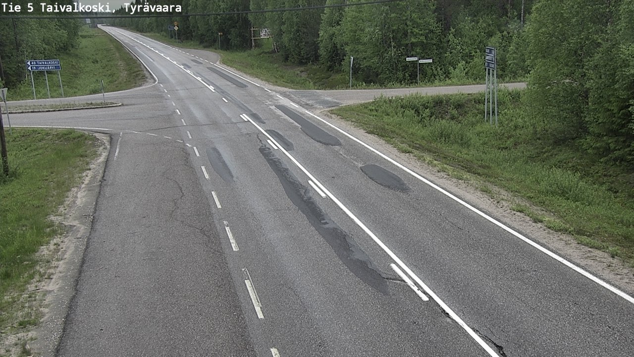 Kelikamerat Kuva Tie 5 Taivalkoski, Tyrävaara, Taivalkoski, Pohjois-Pohjanmaa