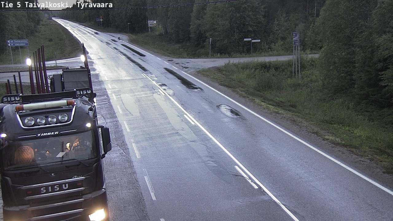 Kelikamerat Kuva Tie 5 Taivalkoski, Tyrävaara, Taivalkoski, Pohjois-Pohjanmaa