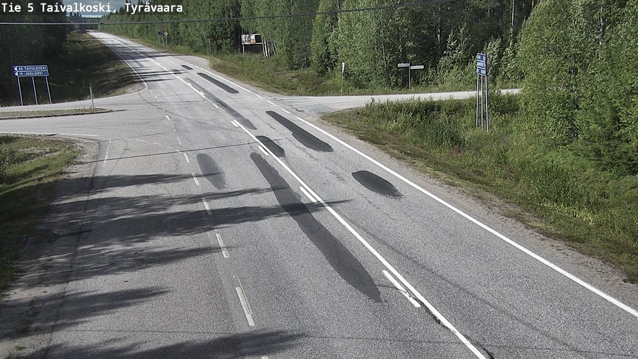 Kelikamerat Kuva Tie 5 Taivalkoski, Tyrävaara, Taivalkoski, Pohjois-Pohjanmaa