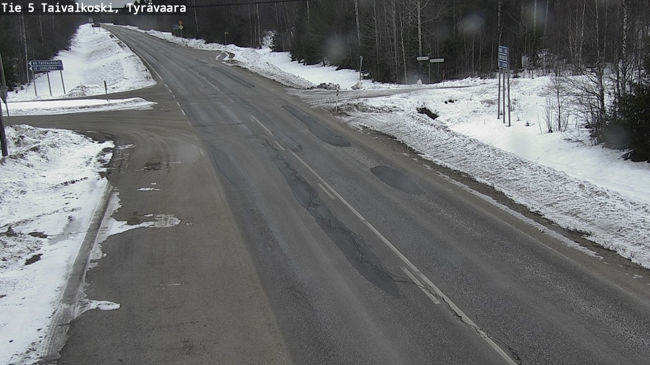 Kelikamerat Kuva Tie 5 Taivalkoski, Tyrävaara, Taivalkoski, Pohjois-Pohjanmaa