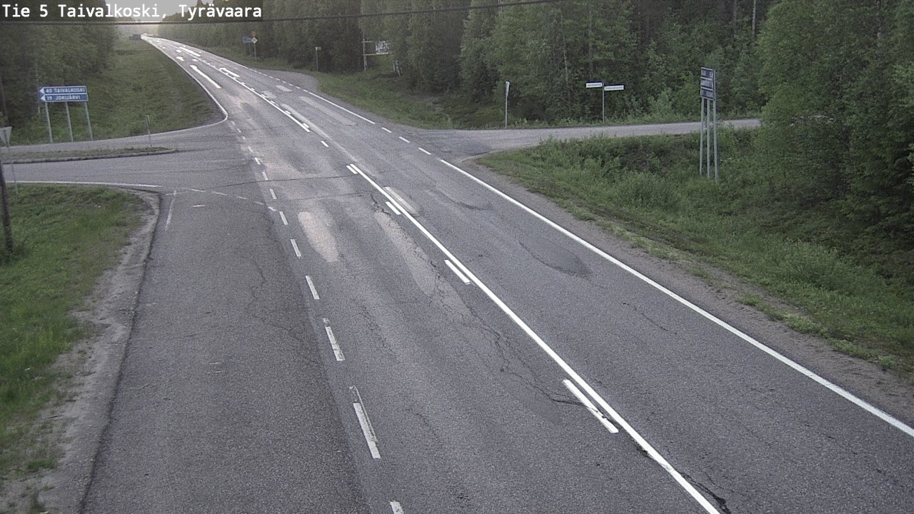 Kelikamerat Kuva Tie 5 Taivalkoski, Tyrävaara, Taivalkoski, Pohjois-Pohjanmaa