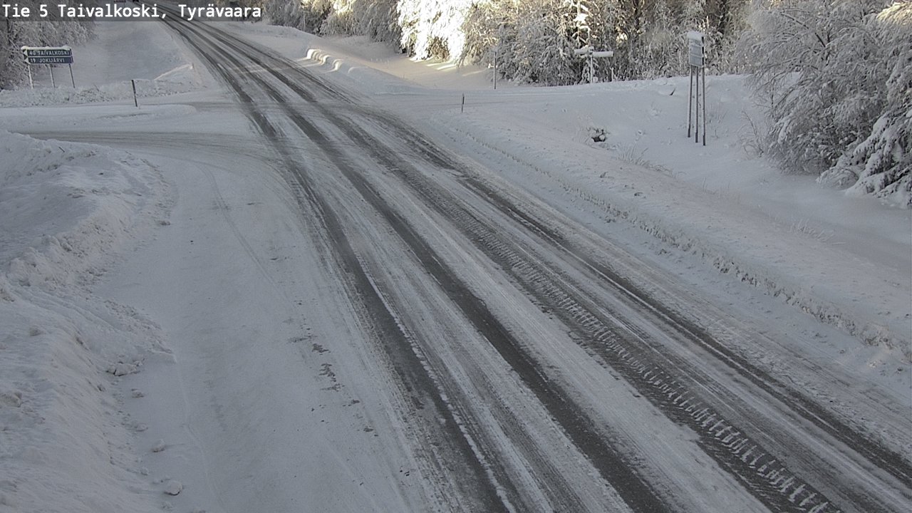 Kelikamerat Kuva Tie 5 Taivalkoski, Tyrävaara, Taivalkoski, Pohjois-Pohjanmaa