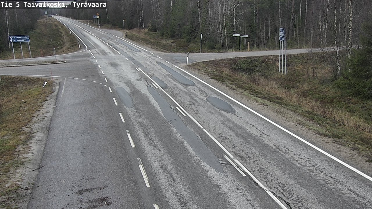 Kelikamerat Kuva Tie 5 Taivalkoski, Tyrävaara, Taivalkoski, Pohjois-Pohjanmaa