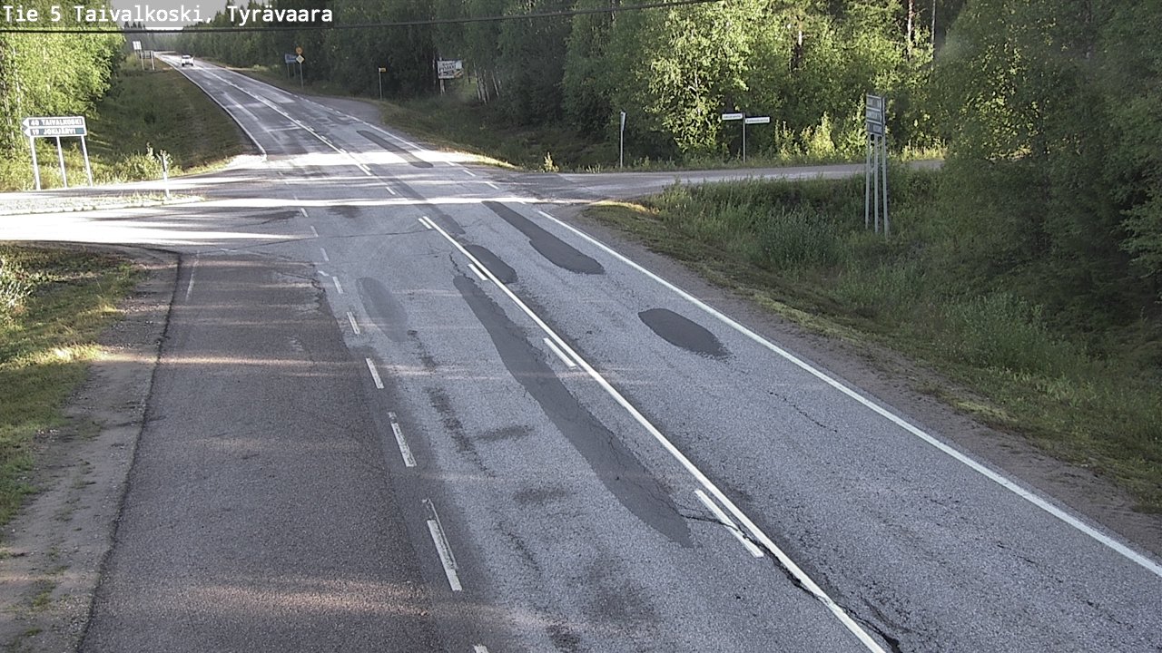 Kelikamerat Kuva Tie 5 Taivalkoski, Tyrävaara, Taivalkoski, Pohjois-Pohjanmaa