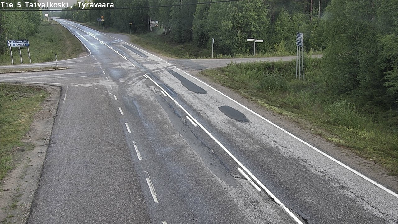 Kelikamerat Kuva Tie 5 Taivalkoski, Tyrävaara, Taivalkoski, Pohjois-Pohjanmaa