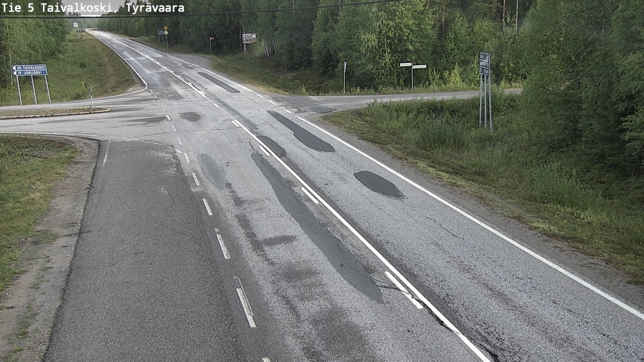 Kelikamerat Kuva Tie 5 Taivalkoski, Tyrävaara, Taivalkoski, Pohjois-Pohjanmaa