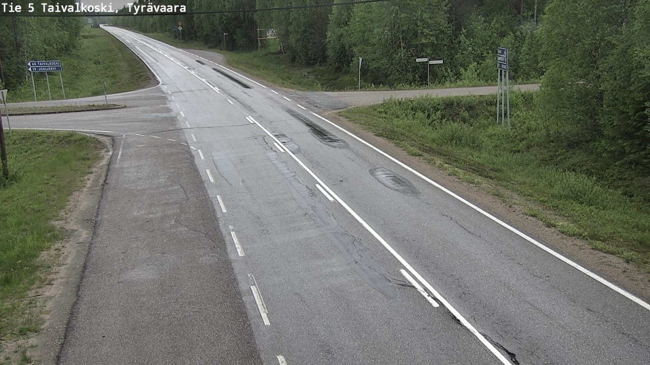 Kelikamerat Kuva Tie 5 Taivalkoski, Tyrävaara, Taivalkoski, Pohjois-Pohjanmaa
