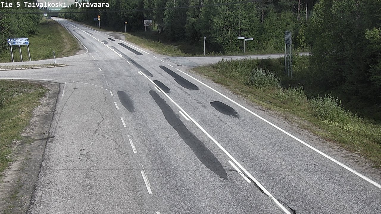 Kelikamerat Kuva Tie 5 Taivalkoski, Tyrävaara, Taivalkoski, Pohjois-Pohjanmaa