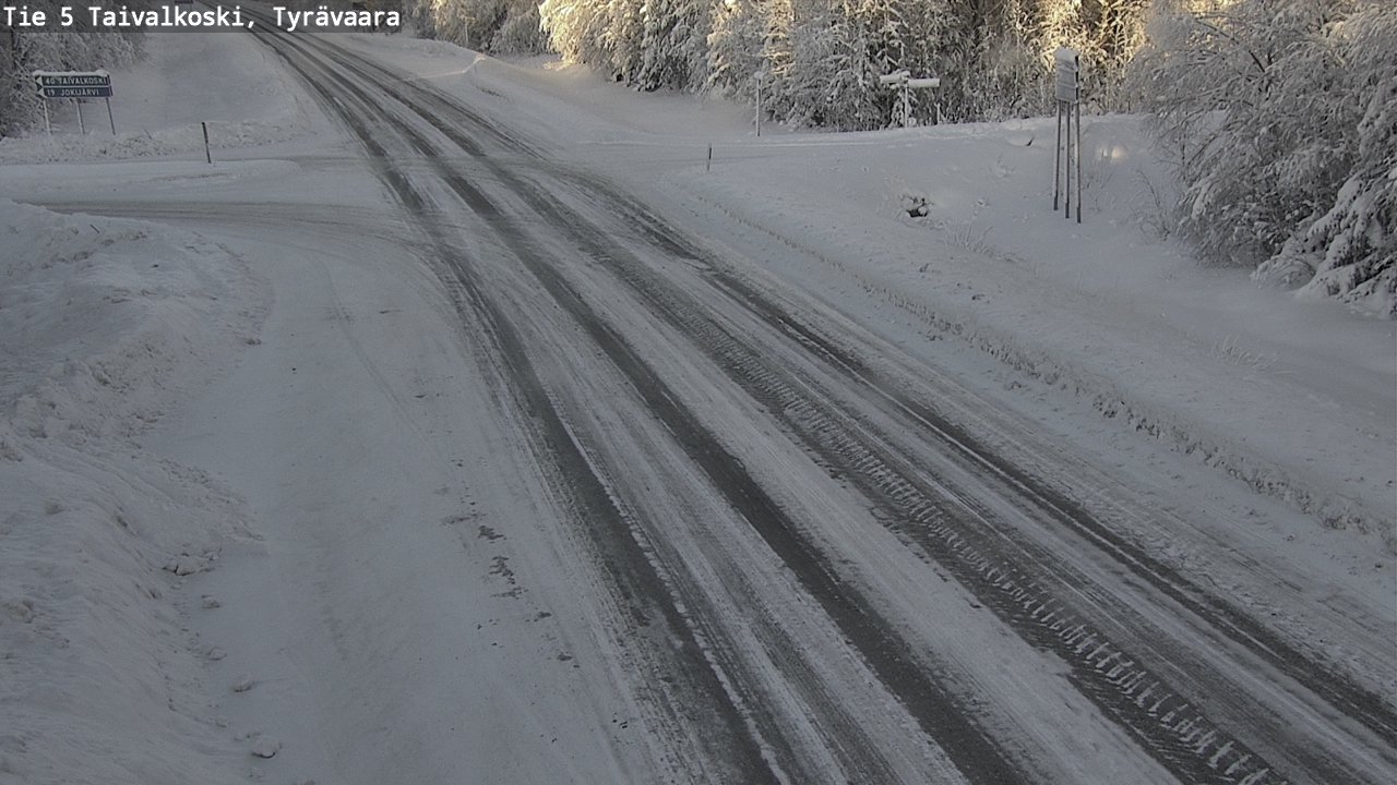 Kelikamerat Kuva Tie 5 Taivalkoski, Tyrävaara, Taivalkoski, Pohjois-Pohjanmaa