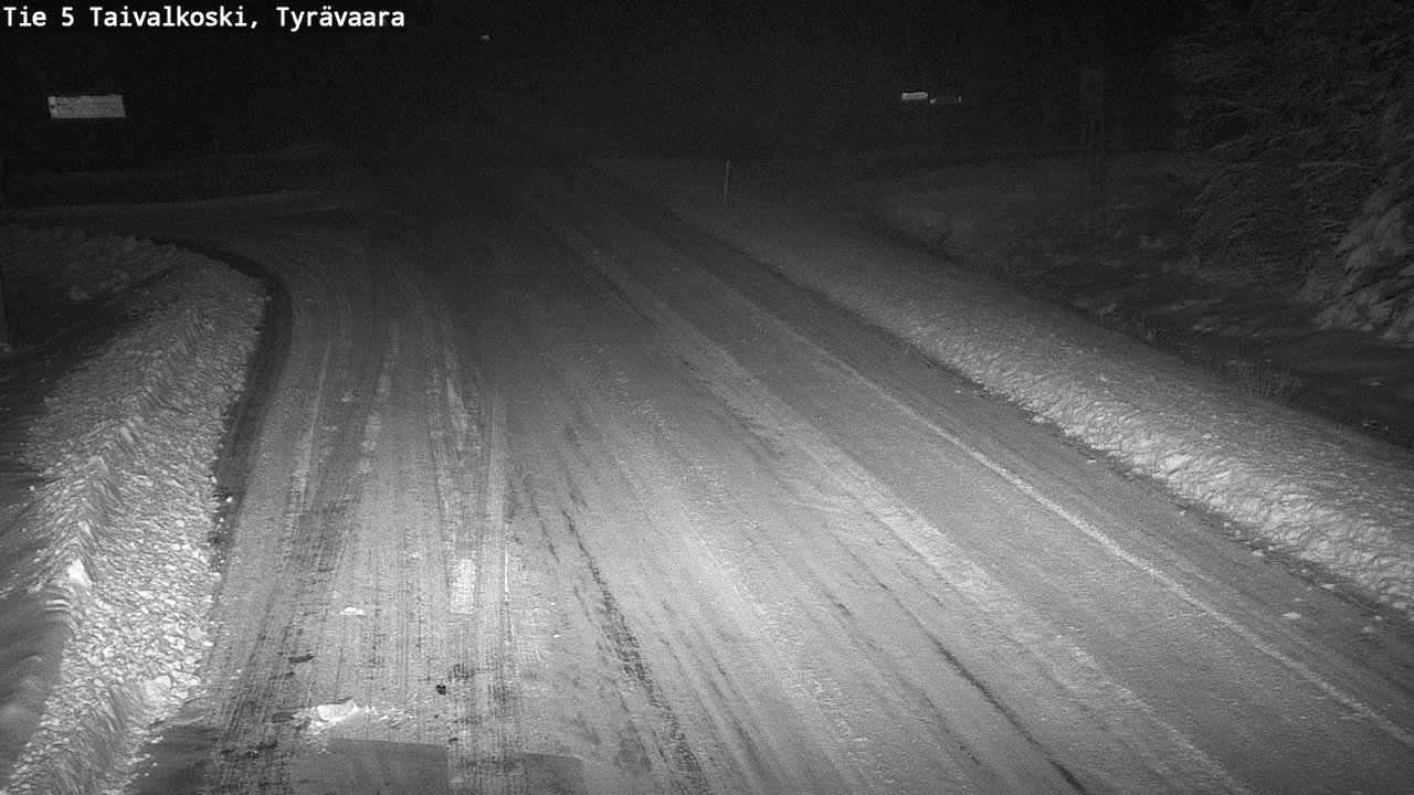 Weather Camera Image Road 5 Taivalkoski, Tyrävaara, Taivalkoski, Pohjois-Pohjanmaa