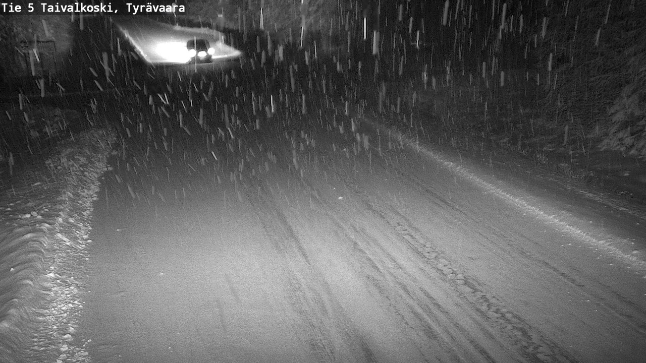 Weather Camera Image Road 5 Taivalkoski, Tyrävaara, Taivalkoski, Pohjois-Pohjanmaa