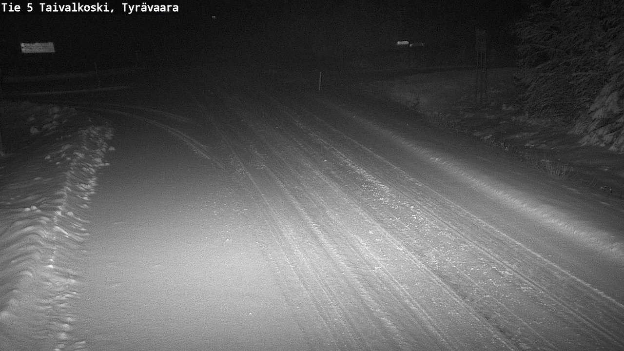 Weather Camera Image Road 5 Taivalkoski, Tyrävaara, Taivalkoski, Pohjois-Pohjanmaa