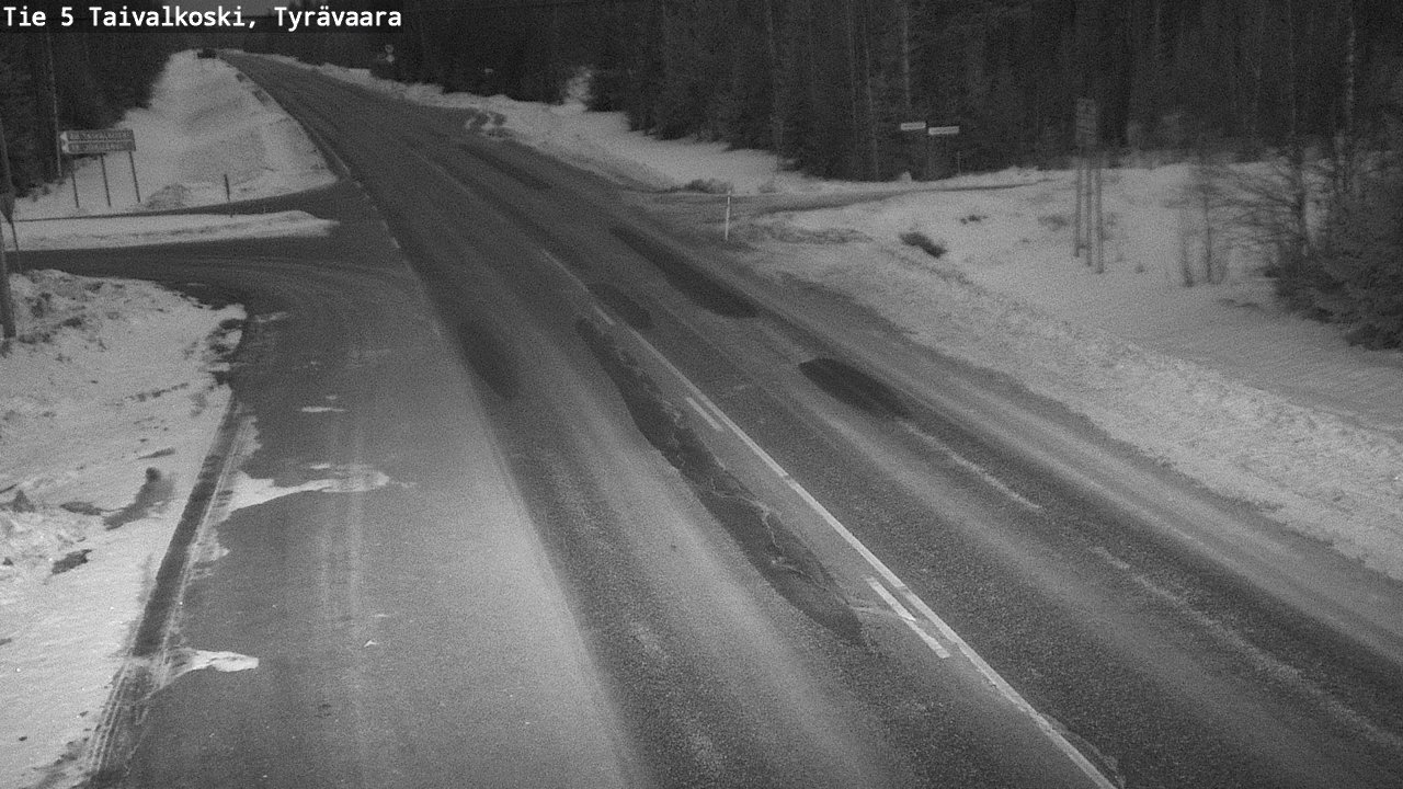 Kelikamerat Kuva Tie 5 Taivalkoski, Tyrävaara, Taivalkoski, Pohjois-Pohjanmaa