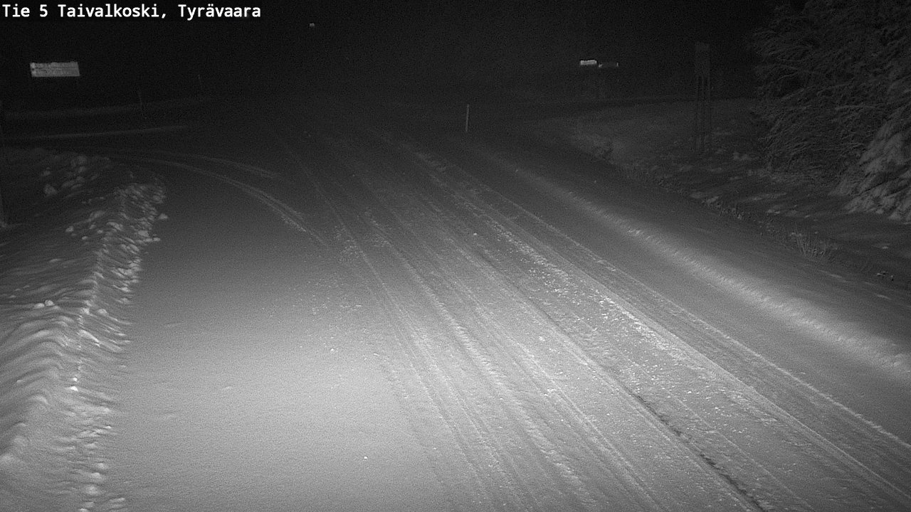 Weather Camera Image Road 5 Taivalkoski, Tyrävaara, Taivalkoski, Pohjois-Pohjanmaa